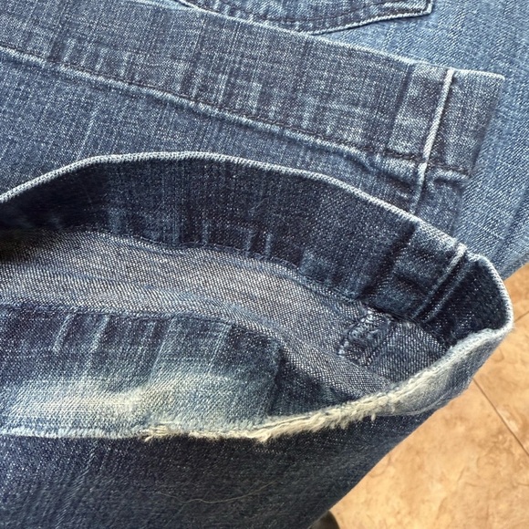 Vintage Y2K 7 for all Mankind Dojo Style Women's Blue Jeans - Picture 12 of 16